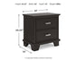 Covetown Queen Panel Bed with Mirrored Dresser and Nightstand