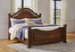 Lavinton Queen Poster Bed with Mirrored Dresser and Nightstand