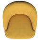 Leon Upholstered Accent Swivel Barrel Chair Mustard Yellow