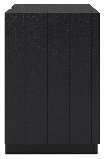 Londer Queen Panel Bed with Mirrored Dresser and Nightstand