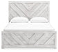 Cayboni Queen Panel Bed with Mirrored Dresser, Chest and Nightstand