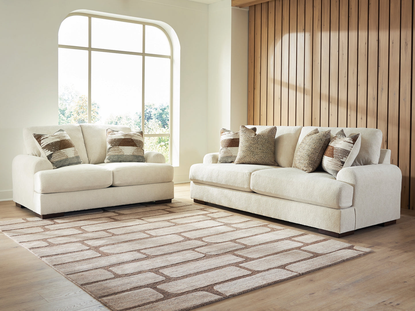 Jayne Park Sofa and Loveseat