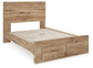 Hyanna Full Panel Storage Bed, Dresser, Mirror, Chest and Nightstand