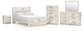 Lawroy Queen Panel Storage Bed, Dresser, Mirror, Chest and Nightstand