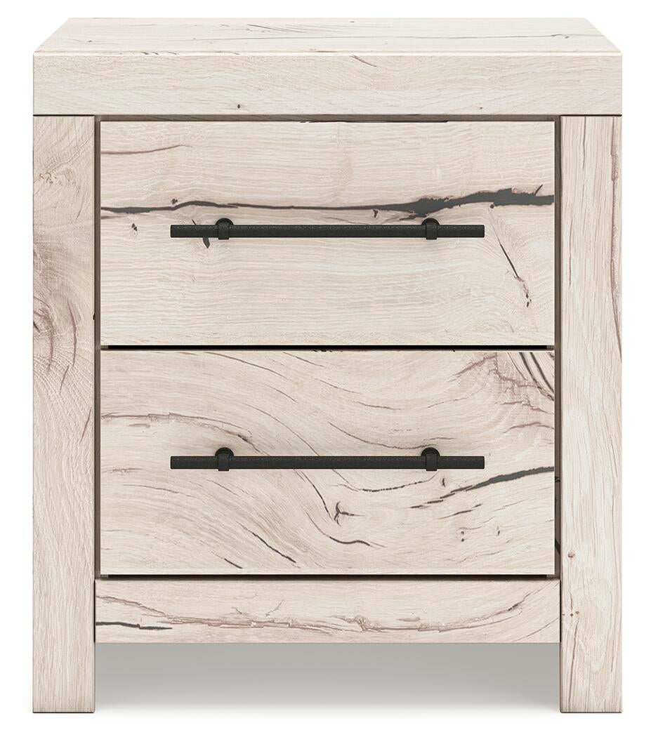 Lawroy Twin Panel Bed with Storage, Dresser, Mirror, Chest and Nightstand