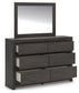 Parlayon Queen Panel Bed, Dresser and Mirror