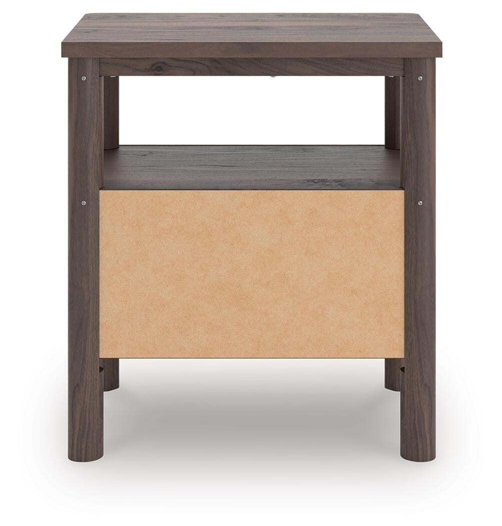 Pamytta Full Upholstered Panel Platform Bed, Dresser, Mirror, Chest and Nightstand