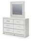 Zuraleus King Upholstered Bed, Dresser, Mirror and Nightstand