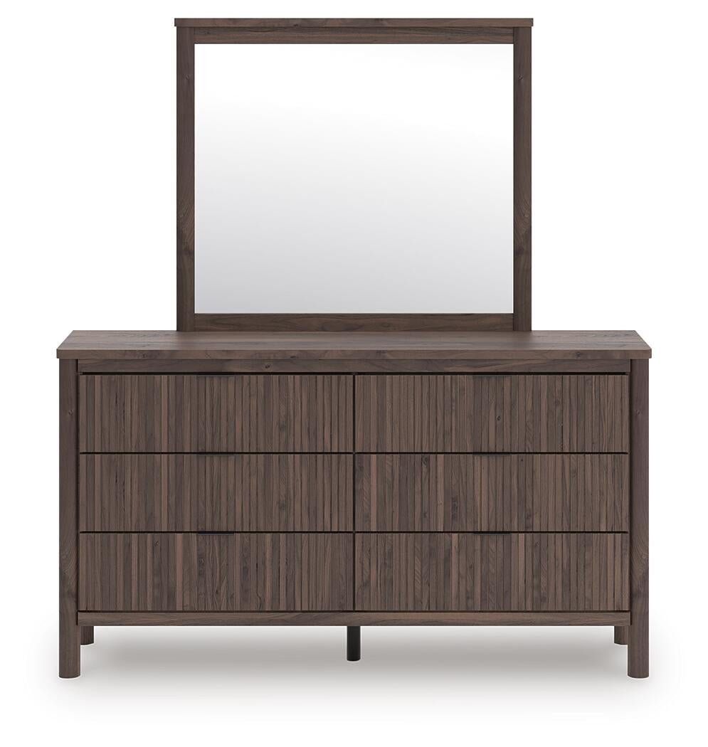 Pamytta Twin Panel Platform Bed, Dresser, Mirror and Nightstand