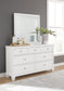 Fortman California King Panel Storage Bed, Dresser, Mirror and Nightstand