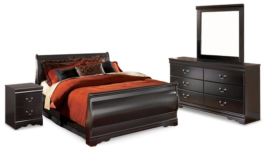 Huey Vineyard Full Sleigh Bed with Mirrored Dresser and Nightstand Furniture Mart -  online today or in-store at our location in Duluth, Ga. Furniture Mart Georgia. View our lowest price today. Shop Now. 