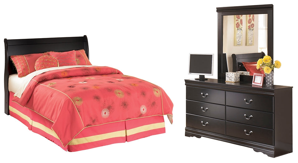 Huey Vineyard Full Sleigh Headboard with Mirrored Dresser Furniture Mart -  online today or in-store at our location in Duluth, Ga. Furniture Mart Georgia. View our lowest price today. Shop Now. 