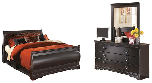 Huey Vineyard Queen Sleigh Bed with Mirrored Dresser Furniture Mart -  online today or in-store at our location in Duluth, Ga. Furniture Mart Georgia. View our lowest price today. Shop Now. 