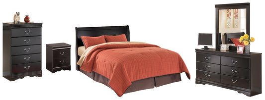 Huey Vineyard Queen Sleigh Headboard with Mirrored Dresser, Chest and Nightstand Furniture Mart -  online today or in-store at our location in Duluth, Ga. Furniture Mart Georgia. View our lowest price today. Shop Now. 