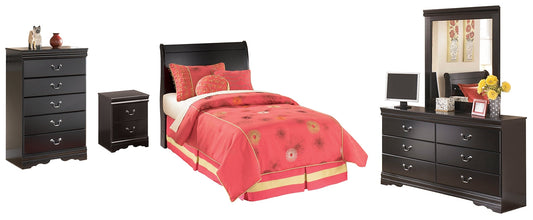 Huey Vineyard Twin Sleigh Headboard with Mirrored Dresser, Chest and Nightstand Furniture Mart -  online today or in-store at our location in Duluth, Ga. Furniture Mart Georgia. View our lowest price today. Shop Now. 