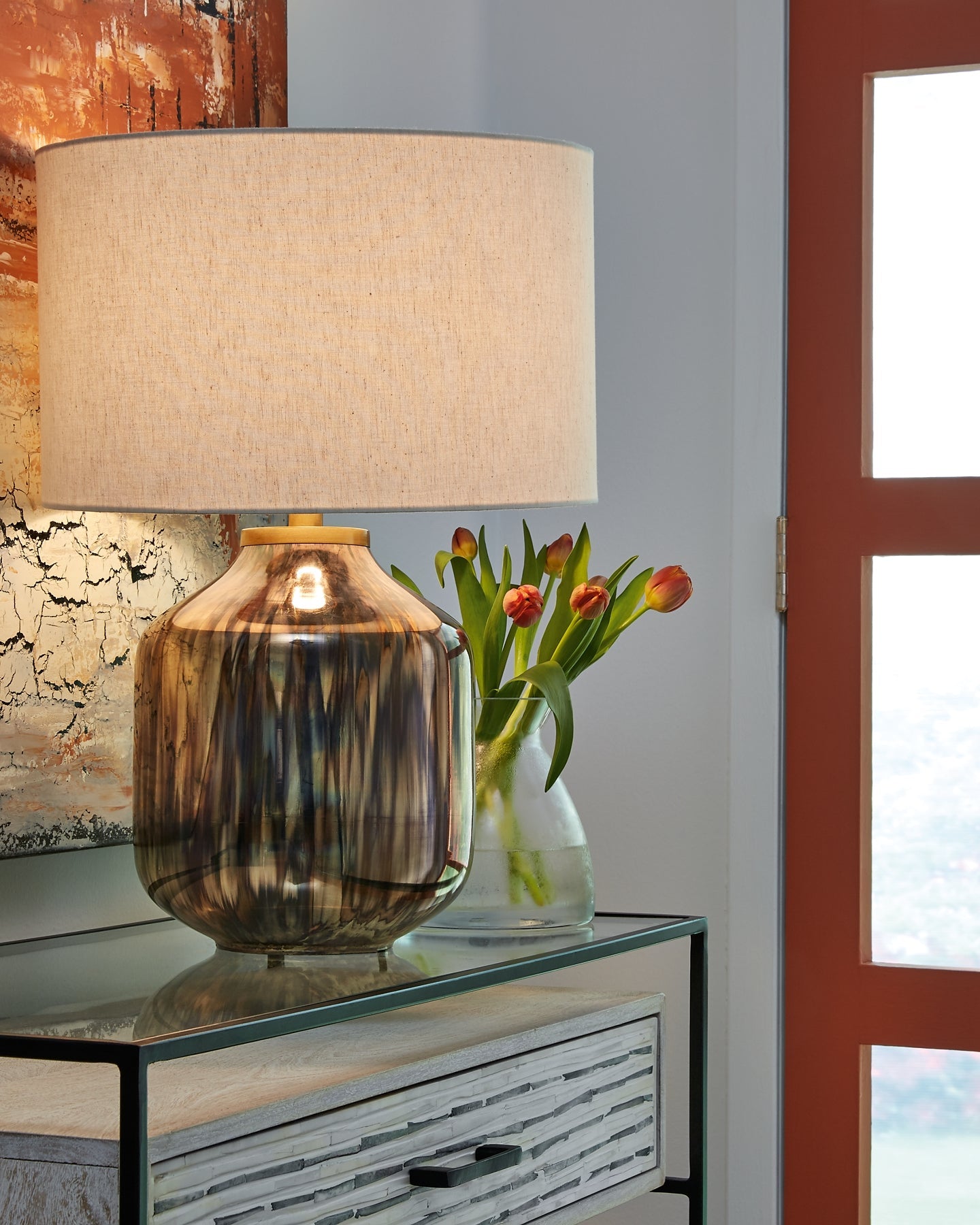 Jadstow Glass Table Lamp (1/CN) Furniture Mart -  online today or in-store at our location in Duluth, Ga. Furniture Mart Georgia. View our lowest price today. Shop Now. 