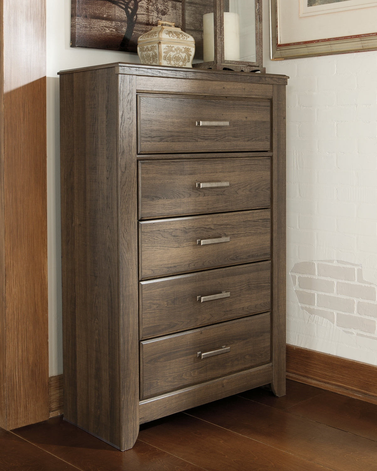 Juararo California King Panel Bed with Mirrored Dresser, Chest and Nightstand Furniture Mart -  online today or in-store at our location in Duluth, Ga. Furniture Mart Georgia. View our lowest price today. Shop Now. 