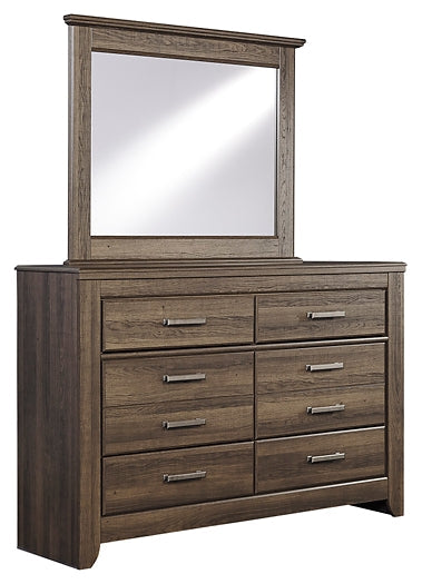 Juararo California King Poster Bed with Mirrored Dresser, Chest and Nightstand Furniture Mart -  online today or in-store at our location in Duluth, Ga. Furniture Mart Georgia. View our lowest price today. Shop Now. 