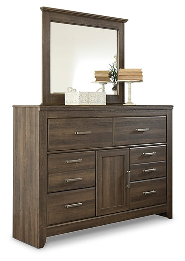 Juararo King/California King Panel Headboard with Mirrored Dresser Furniture Mart -  online today or in-store at our location in Duluth, Ga. Furniture Mart Georgia. View our lowest price today. Shop Now. 