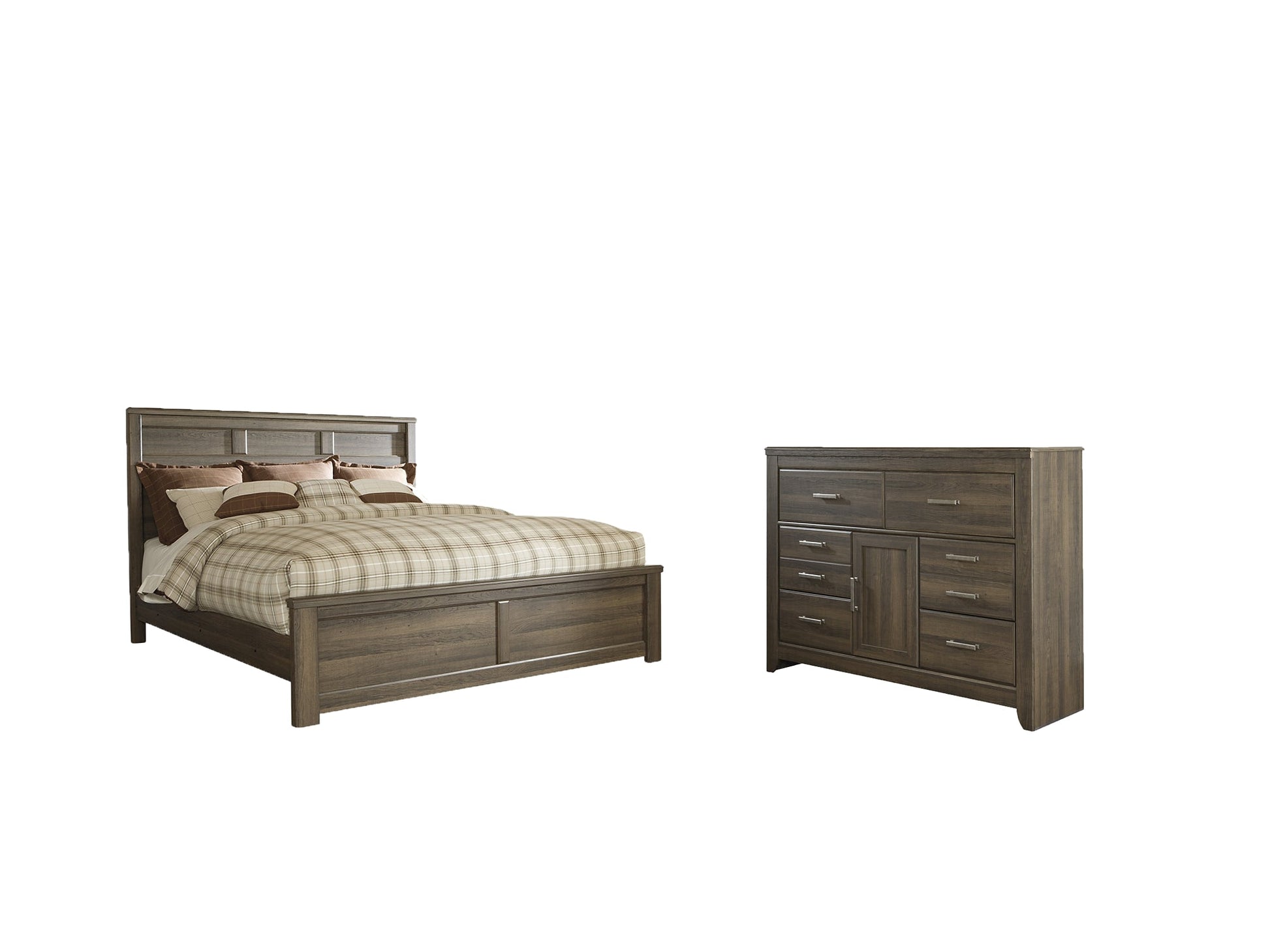 Juararo King Panel Bed with Dresser Furniture Mart -  online today or in-store at our location in Duluth, Ga. Furniture Mart Georgia. View our lowest price today. Shop Now. 