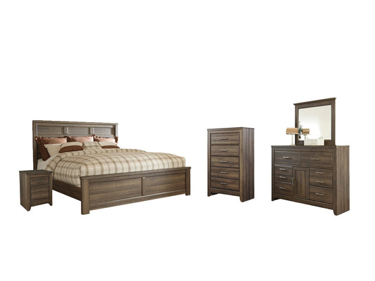 Juararo Queen Panel Bed with Mirrored Dresser, Chest and Nightstand Furniture Mart -  online today or in-store at our location in Duluth, Ga. Furniture Mart Georgia. View our lowest price today. Shop Now. 