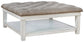 Kanwyn UPH Ottoman Cocktail Table Furniture Mart -  online today or in-store at our location in Duluth, Ga. Furniture Mart Georgia. View our lowest price today. Shop Now. 