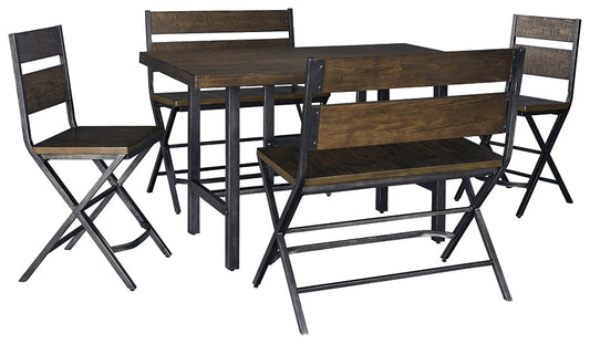 Kavara Counter Height Dining Table and 2 Barstools and 2 Benches Furniture Mart -  online today or in-store at our location in Duluth, Ga. Furniture Mart Georgia. View our lowest price today. Shop Now. 
