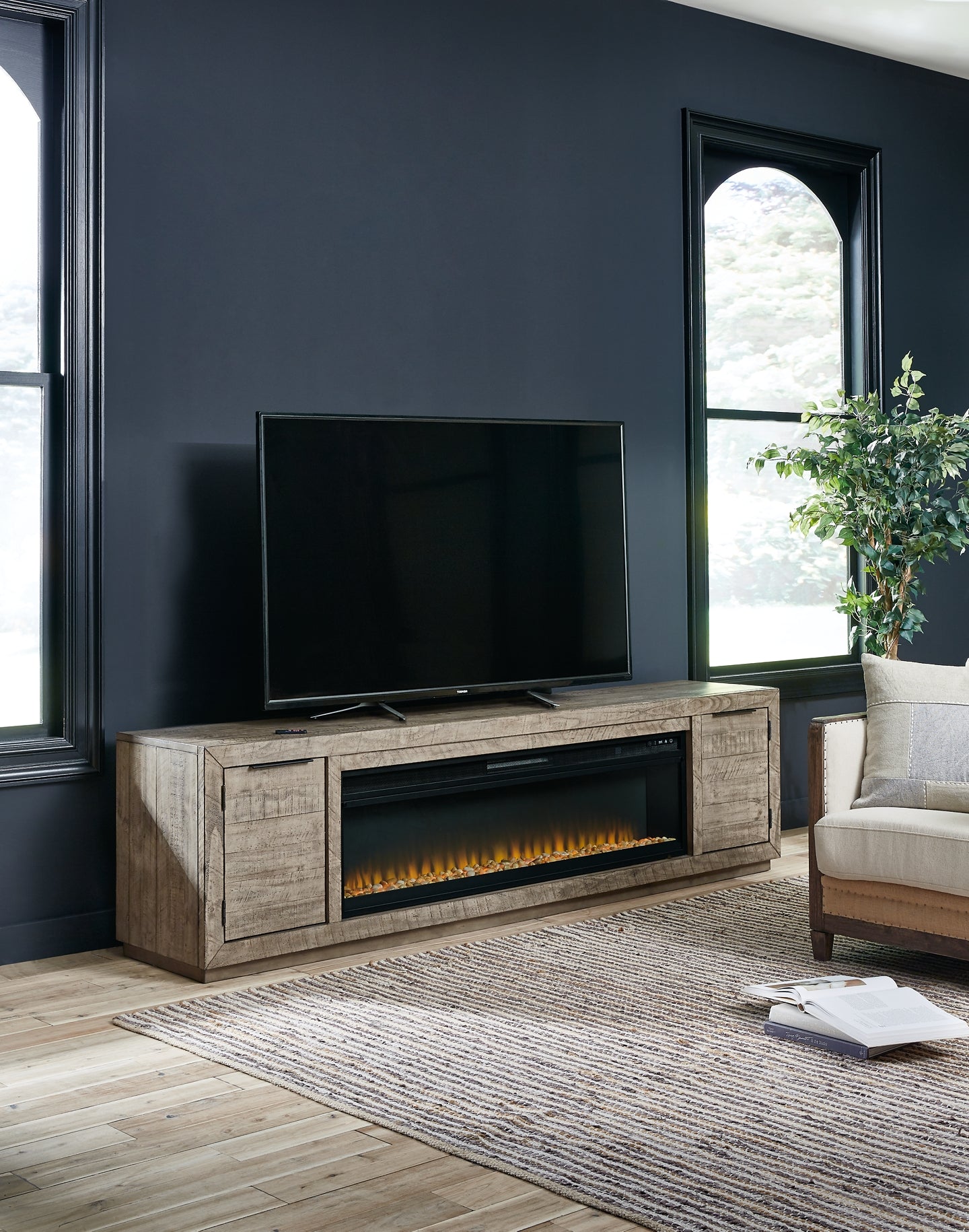 Krystanza TV Stand with Electric Fireplace Furniture Mart -  online today or in-store at our location in Duluth, Ga. Furniture Mart Georgia. View our lowest price today. Shop Now. 