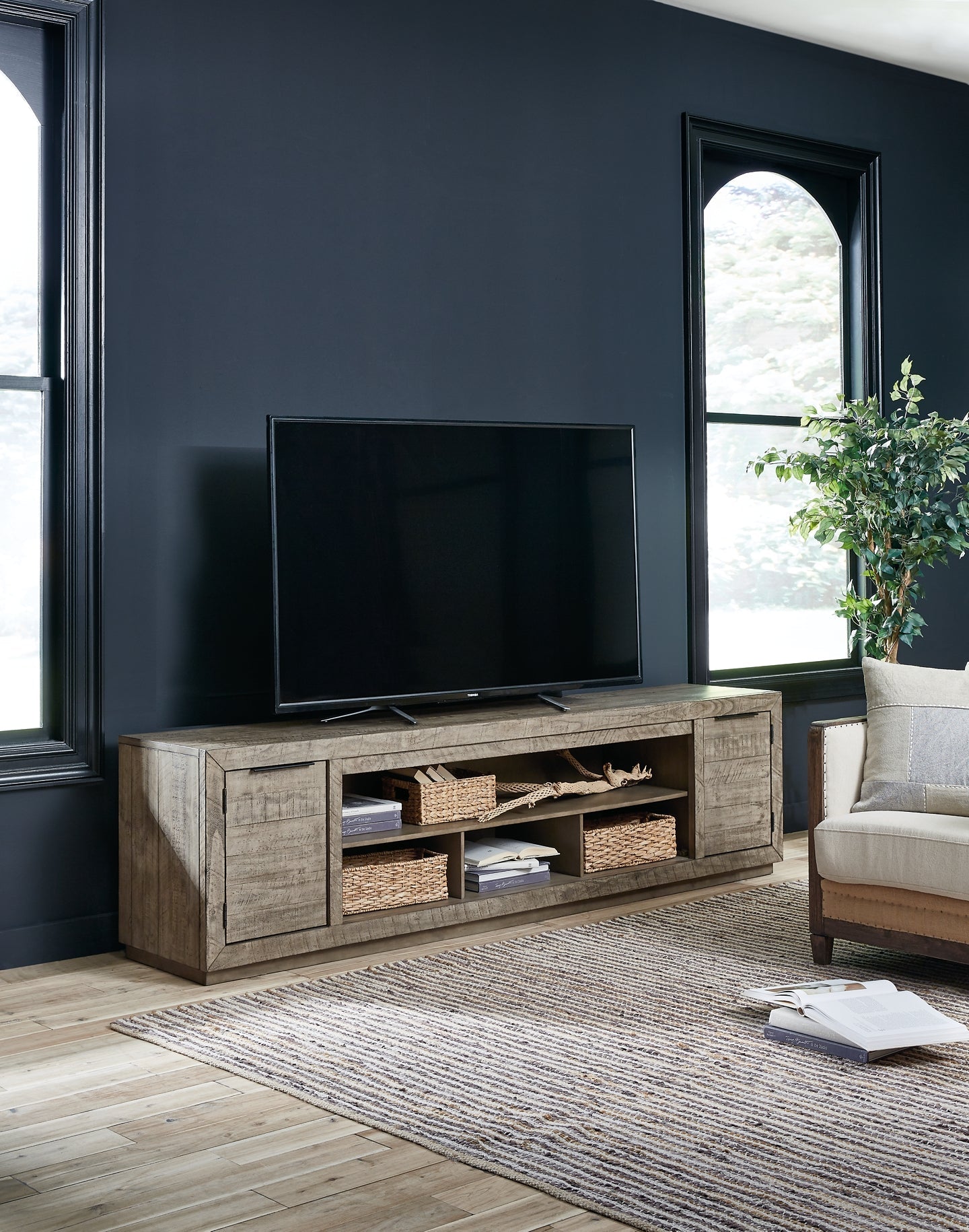 Krystanza XL TV Stand w/Fireplace Option Furniture Mart -  online today or in-store at our location in Duluth, Ga. Furniture Mart Georgia. View our lowest price today. Shop Now. 