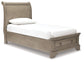 Lettner Twin Sleigh Bed with Mirrored Dresser, Chest and 2 Nightstands Furniture Mart -  online today or in-store at our location in Duluth, Ga. Furniture Mart Georgia. View our lowest price today. Shop Now. 