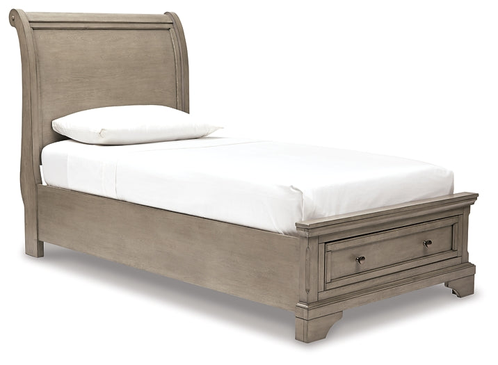 Lettner Twin Sleigh Bed with Mirrored Dresser, Chest and Nightstand Furniture Mart -  online today or in-store at our location in Duluth, Ga. Furniture Mart Georgia. View our lowest price today. Shop Now. 