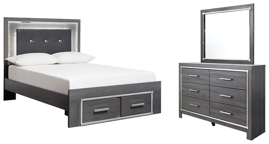 Lodanna Full Panel Bed with 2 Storage Drawers with Mirrored Dresser Furniture Mart -  online today or in-store at our location in Duluth, Ga. Furniture Mart Georgia. View our lowest price today. Shop Now. 