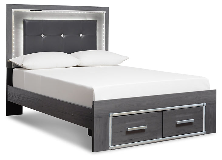 Lodanna Full Panel Bed with 2 Storage Drawers with Mirrored Dresser and Chest Furniture Mart -  online today or in-store at our location in Duluth, Ga. Furniture Mart Georgia. View our lowest price today. Shop Now. 