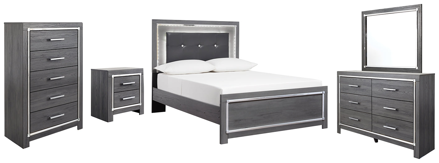 Lodanna Full Panel Bed with Mirrored Dresser, Chest and Nightstand Furniture Mart -  online today or in-store at our location in Duluth, Ga. Furniture Mart Georgia. View our lowest price today. Shop Now. 