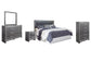 Lodanna King/California King Upholstered Panel Headboard with Mirrored Dresser, Chest and Nightstand Furniture Mart -  online today or in-store at our location in Duluth, Ga. Furniture Mart Georgia. View our lowest price today. Shop Now. 