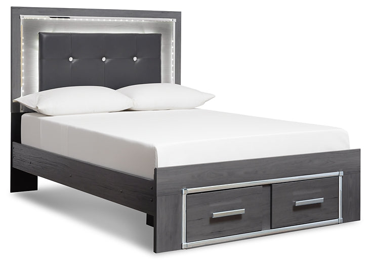 Lodanna King Panel Bed with 2 Storage Drawers with Dresser Furniture Mart -  online today or in-store at our location in Duluth, Ga. Furniture Mart Georgia. View our lowest price today. Shop Now. 