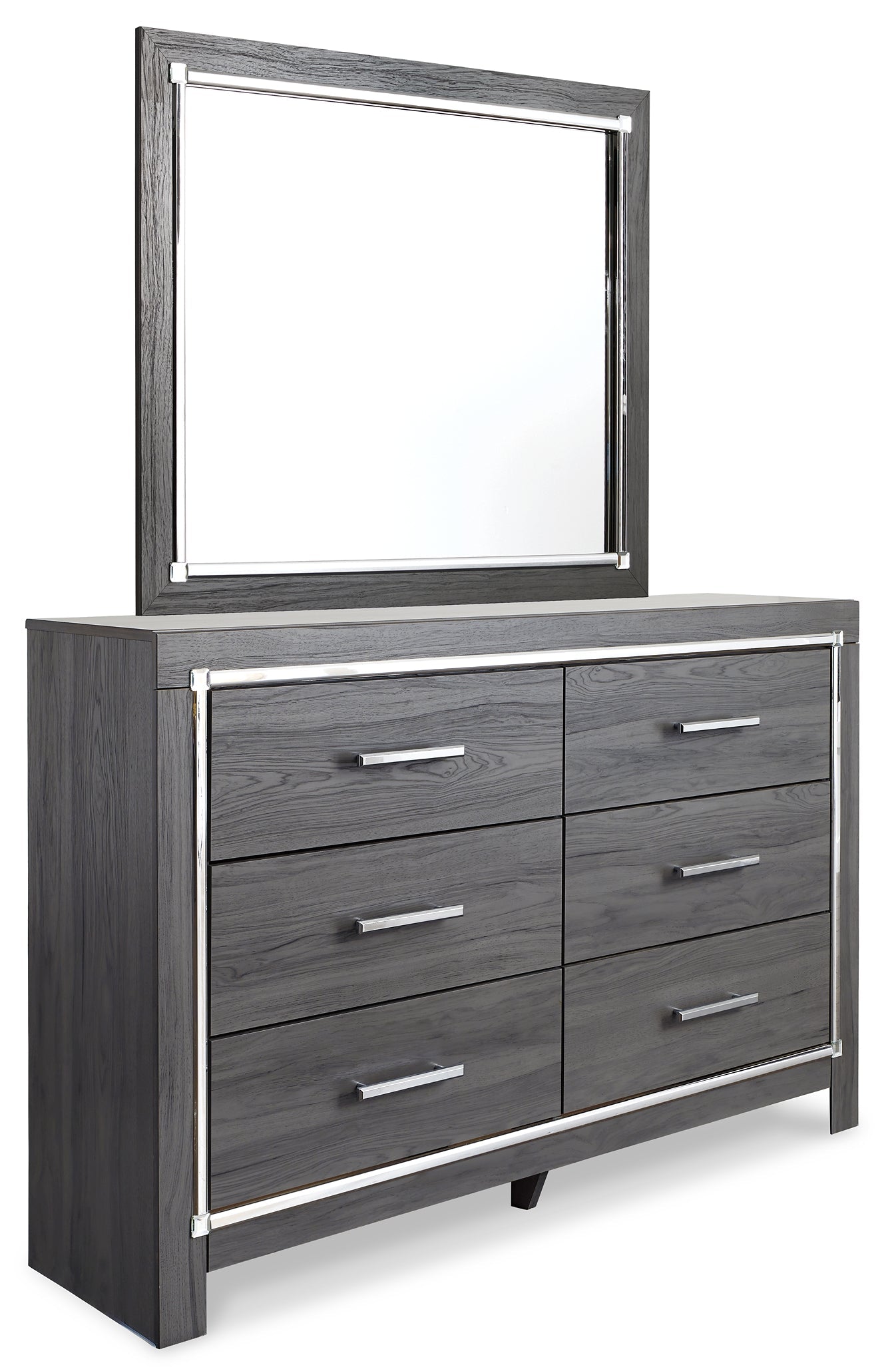 Lodanna King Panel Bed with 2 Storage Drawers with Mirrored Dresser, Chest and 2 Nightstands Furniture Mart -  online today or in-store at our location in Duluth, Ga. Furniture Mart Georgia. View our lowest price today. Shop Now. 