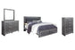 Lodanna King Panel Bed with 2 Storage Drawers with Mirrored Dresser, Chest and Nightstand Furniture Mart -  online today or in-store at our location in Duluth, Ga. Furniture Mart Georgia. View our lowest price today. Shop Now. 