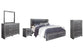 Lodanna King Panel Bed with 2 Storage Drawers with Mirrored Dresser, Chest and Nightstand Furniture Mart -  online today or in-store at our location in Duluth, Ga. Furniture Mart Georgia. View our lowest price today. Shop Now. 