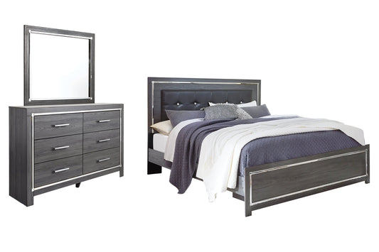 Lodanna King Panel Bed with Mirrored Dresser Furniture Mart -  online today or in-store at our location in Duluth, Ga. Furniture Mart Georgia. View our lowest price today. Shop Now. 