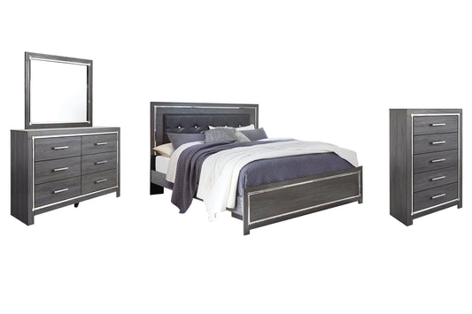Lodanna King Panel Bed with Mirrored Dresser and Chest Furniture Mart -  online today or in-store at our location in Duluth, Ga. Furniture Mart Georgia. View our lowest price today. Shop Now. 