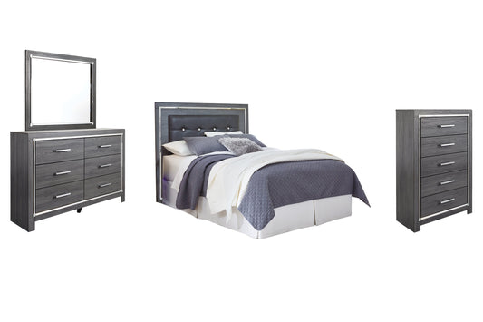 Lodanna Queen/Full Upholstered Panel Headboard with Mirrored Dresser and Chest Furniture Mart -  online today or in-store at our location in Duluth, Ga. Furniture Mart Georgia. View our lowest price today. Shop Now. 