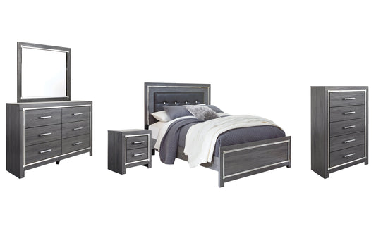 Lodanna Queen Panel Bed with Mirrored Dresser, Chest and Nightstand Furniture Mart -  online today or in-store at our location in Duluth, Ga. Furniture Mart Georgia. View our lowest price today. Shop Now. 