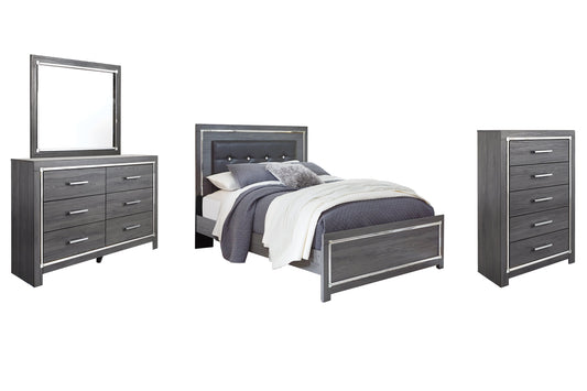 Lodanna Queen Panel Bed with Mirrored Dresser and Chest Furniture Mart -  online today or in-store at our location in Duluth, Ga. Furniture Mart Georgia. View our lowest price today. Shop Now. 