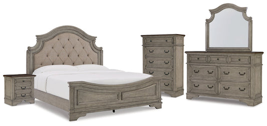 Lodenbay California King Panel Bed with Mirrored Dresser, Chest and Nightstand Furniture Mart -  online today or in-store at our location in Duluth, Ga. Furniture Mart Georgia. View our lowest price today. Shop Now. 