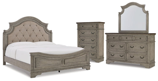 Lodenbay California King Panel Bed with Mirrored Dresser and Chest Furniture Mart -  online today or in-store at our location in Duluth, Ga. Furniture Mart Georgia. View our lowest price today. Shop Now. 