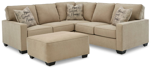 Lucina 2-Piece Sectional with Ottoman Furniture Mart -  online today or in-store at our location in Duluth, Ga. Furniture Mart Georgia. View our lowest price today. Shop Now. 