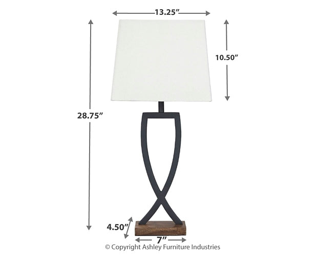 Makara Metal Table Lamp (2/CN) Furniture Mart -  online today or in-store at our location in Duluth, Ga. Furniture Mart Georgia. View our lowest price today. Shop Now. 