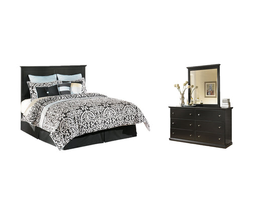 Maribel Queen/Full Panel Headboard with Mirrored Dresser Furniture Mart -  online today or in-store at our location in Duluth, Ga. Furniture Mart Georgia. View our lowest price today. Shop Now. 