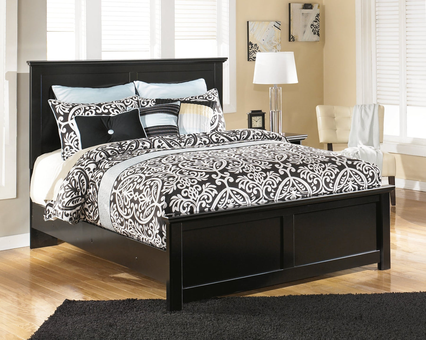 Maribel Queen Panel Bed with Mirrored Dresser and 2 Nightstands Furniture Mart -  online today or in-store at our location in Duluth, Ga. Furniture Mart Georgia. View our lowest price today. Shop Now. 